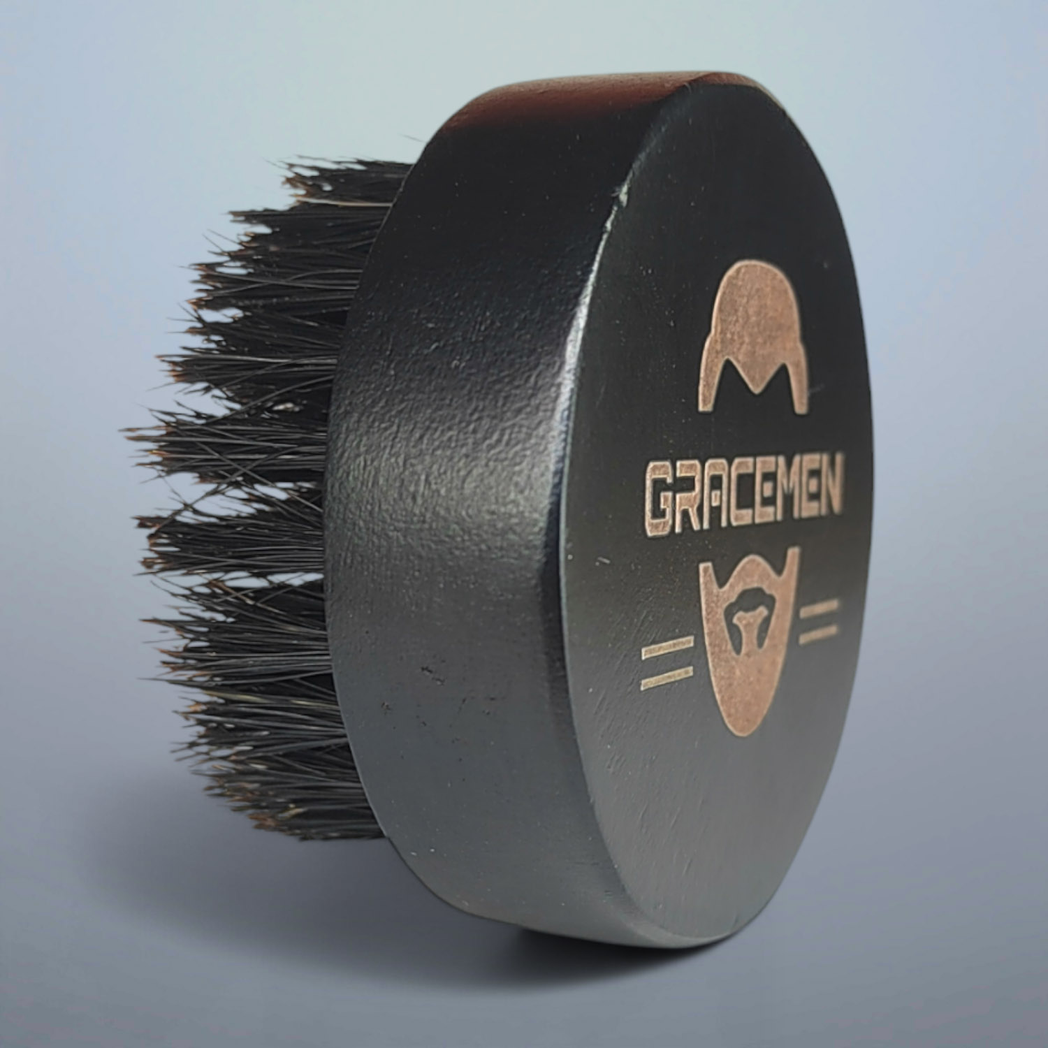 Men'S Grooming Essentials - แปรงเคราทรงกลมสำหรับผู้ชาย – ขนแปรงธรรมชาติจากขนหมูป่า 100% ด้ามไม้ แปรงดูแลขนบนใบหน้าสำหรับการดูแลเคราและหนวด
