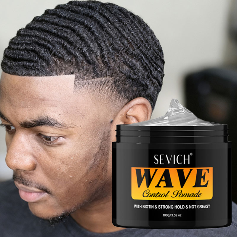 Men'S Grooming Gel - โพเมดสำหรับผมลอนลึกสำหรับผู้ชายผิวสีแอฟริกัน 360 เวฟส์ สไตล์ผมเป็นชั้นๆ ครีมจัดแต่งทรงผมลอน แข็งแรง