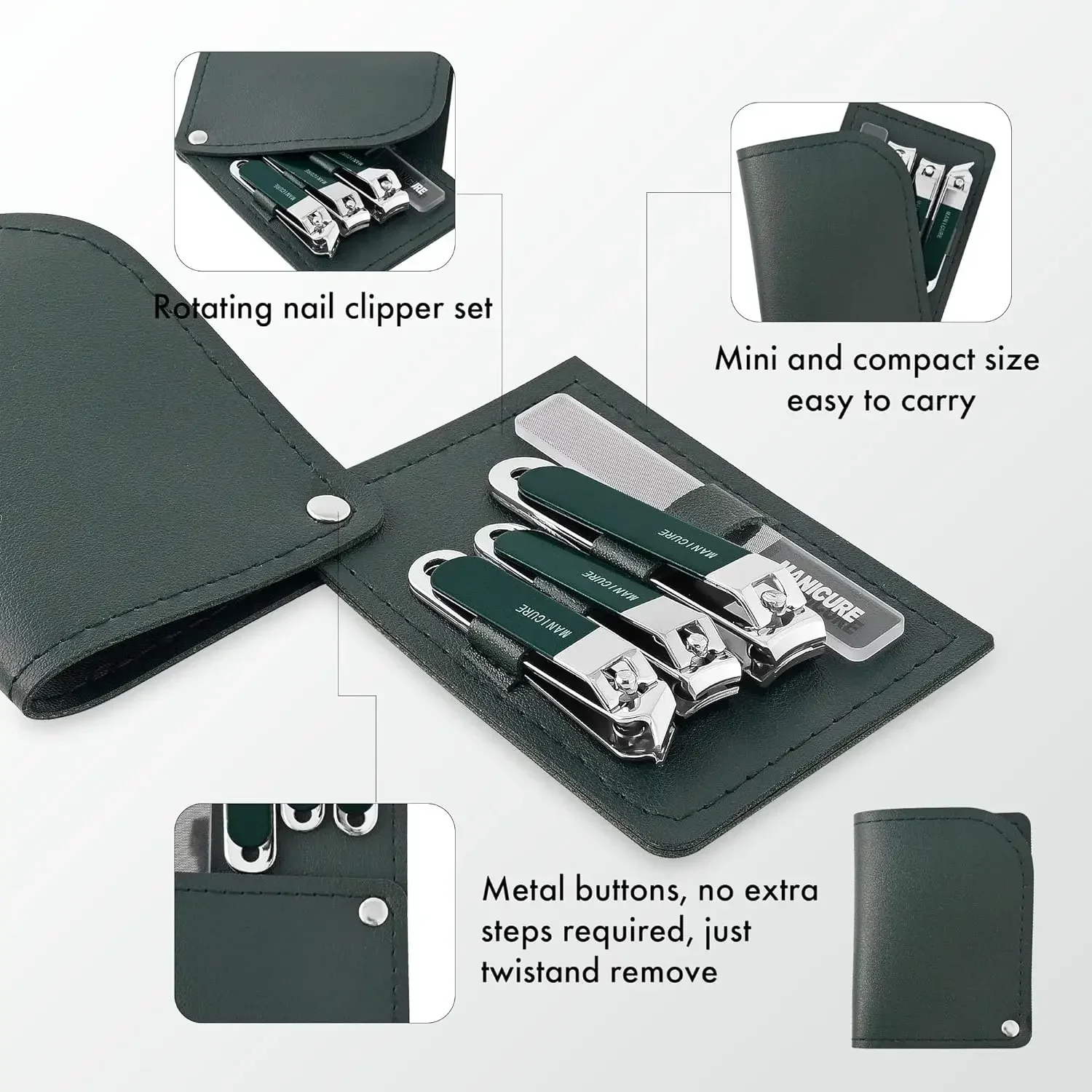 ชุดตัดเล็บสำหรับผู้ชาย/ผู้หญิง - Mens Grooming Travel Kit บทวิจารณ์และราคา