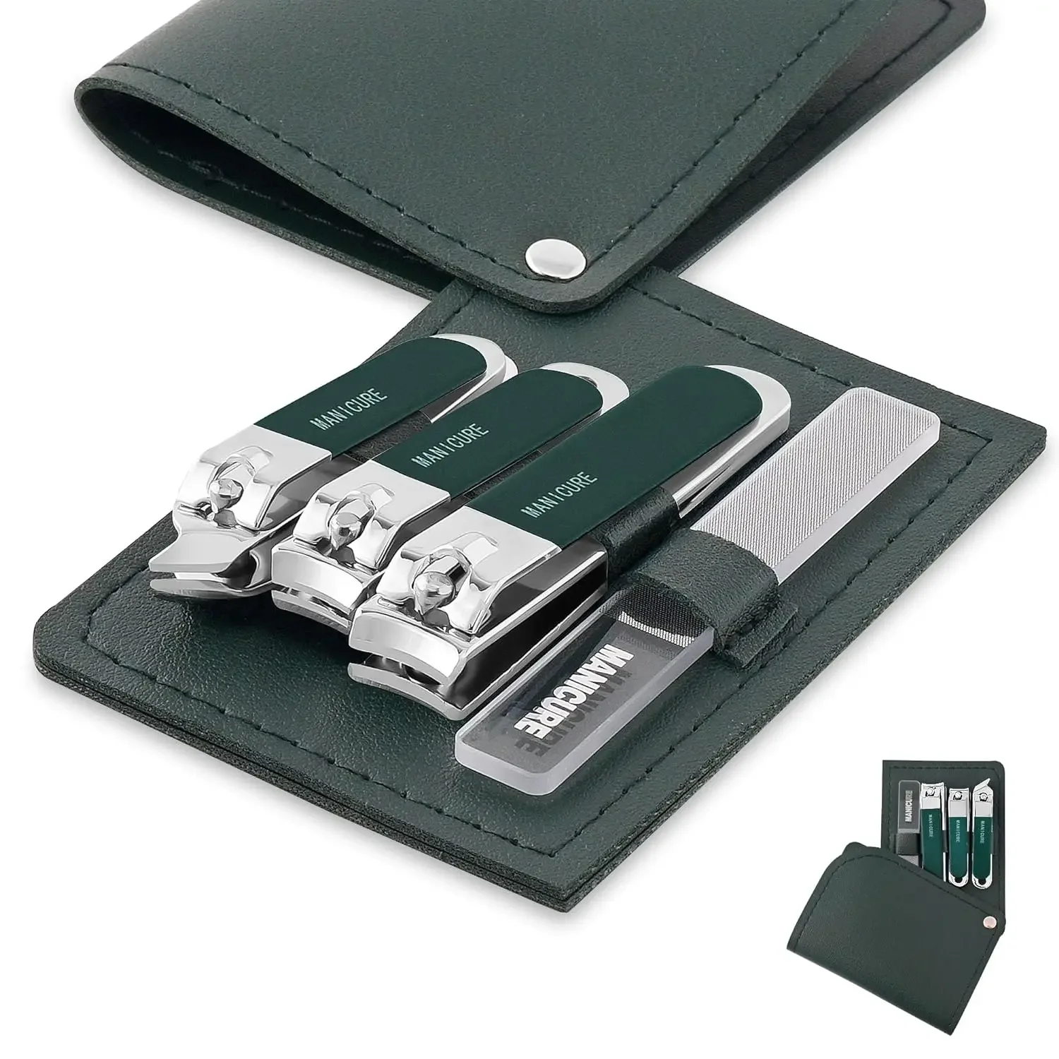 ชุดอุปกรณ์ตัดเล็บสแตนเลส 4 ชิ้ - Mens Grooming Travel Kit บทวิจารณ์และราคา