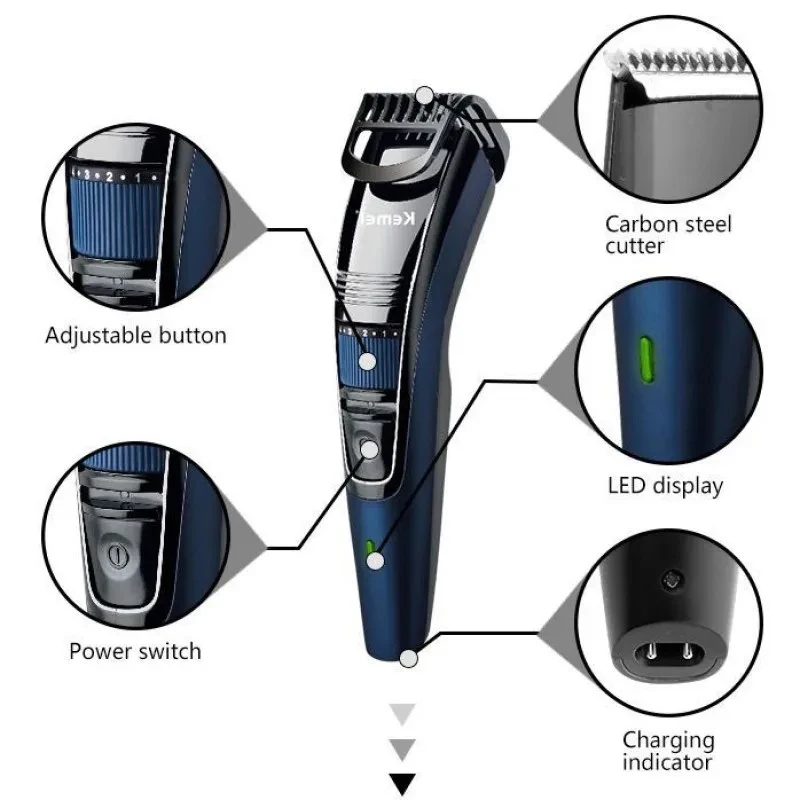 เครื่องตัดแต่งขน Kemei 632 ปรั - Men'S Face Grooming บทวิจารณ์และราคา