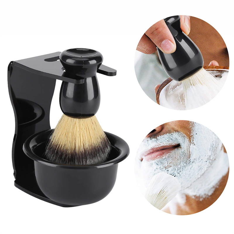 ชุดแปรงโกนหนวดและถ้วยพร้อมขาตั - Mens Grooming Barber บทวิจารณ์และราคา