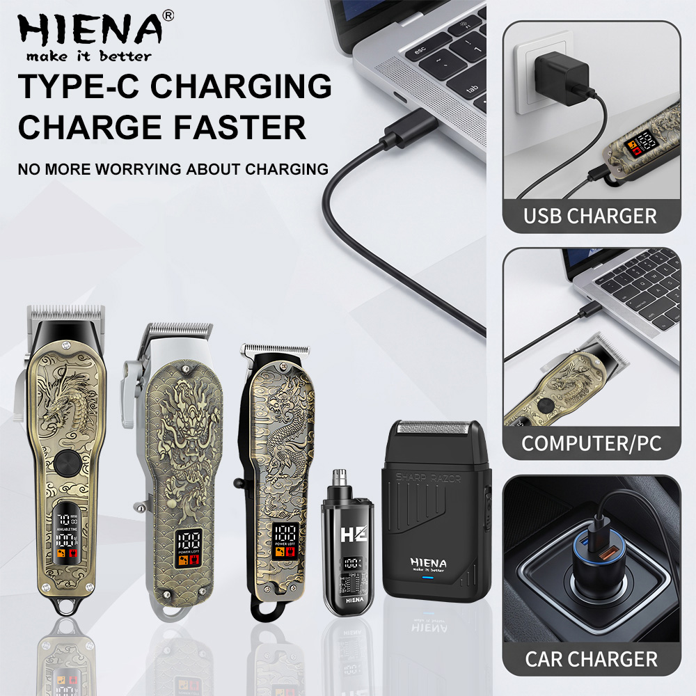 HIENA ชุดเครื่องตัดผมมืออาชีพ  - Mens Grooming Barber บทวิจารณ์และราคา